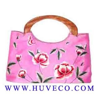 Handmade Fashion Embroidered Silk Handbag